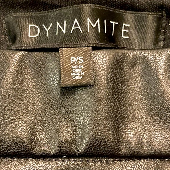 Dynamite Black Leather Skirt Size Small - Picture 2 of 3